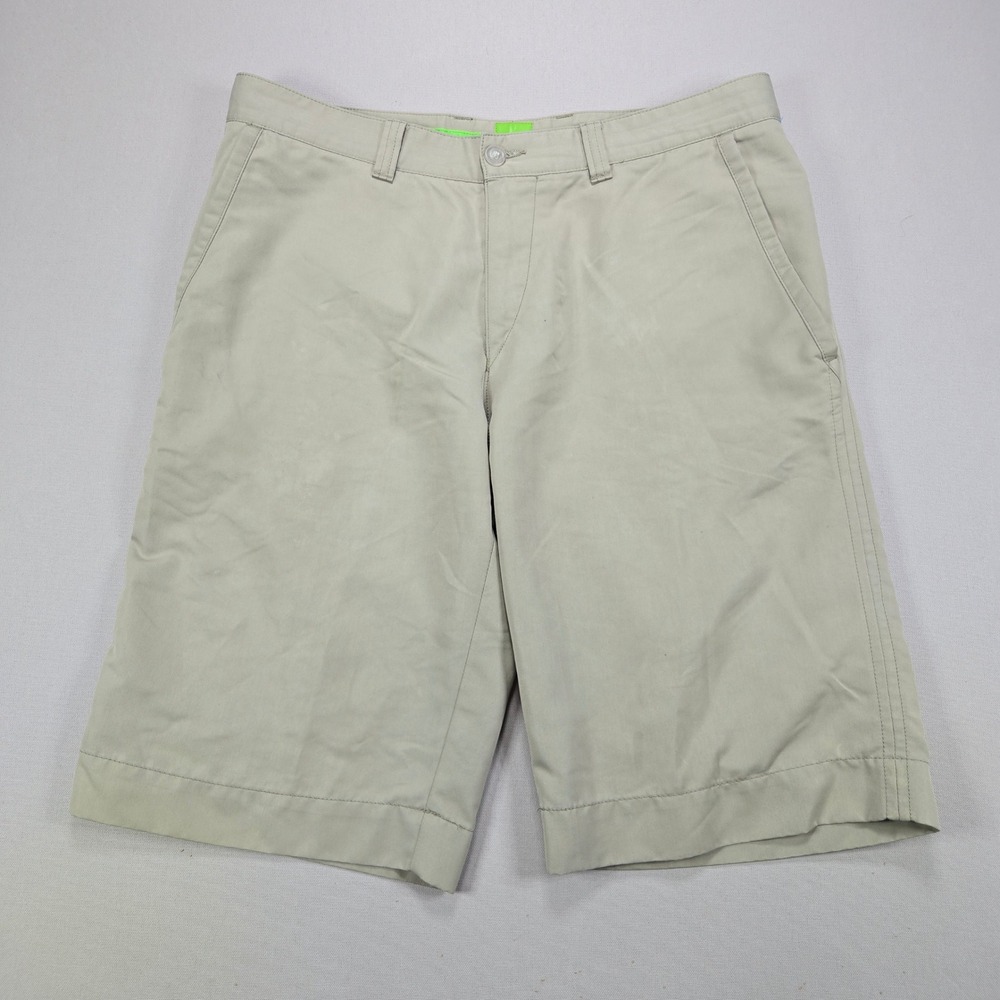 Hugo Boss Shorts Green Label Golf Chino Khaki Tan Mens 34